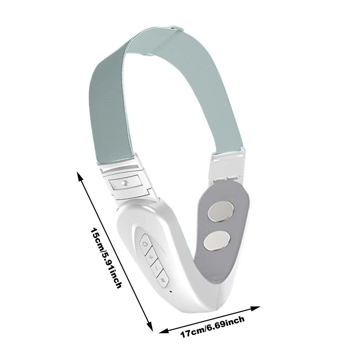 Double Chin Reducer Machine, Electric Face Lift Device W/ V-Face Shaping Massager for Face, White