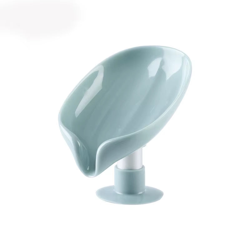 New Leaf-Shaped Drain Sponge Drain Soap Holder Suction Cup Soap Dish Soap Dish for Bathroom Bathroom Accessories for Bathroom