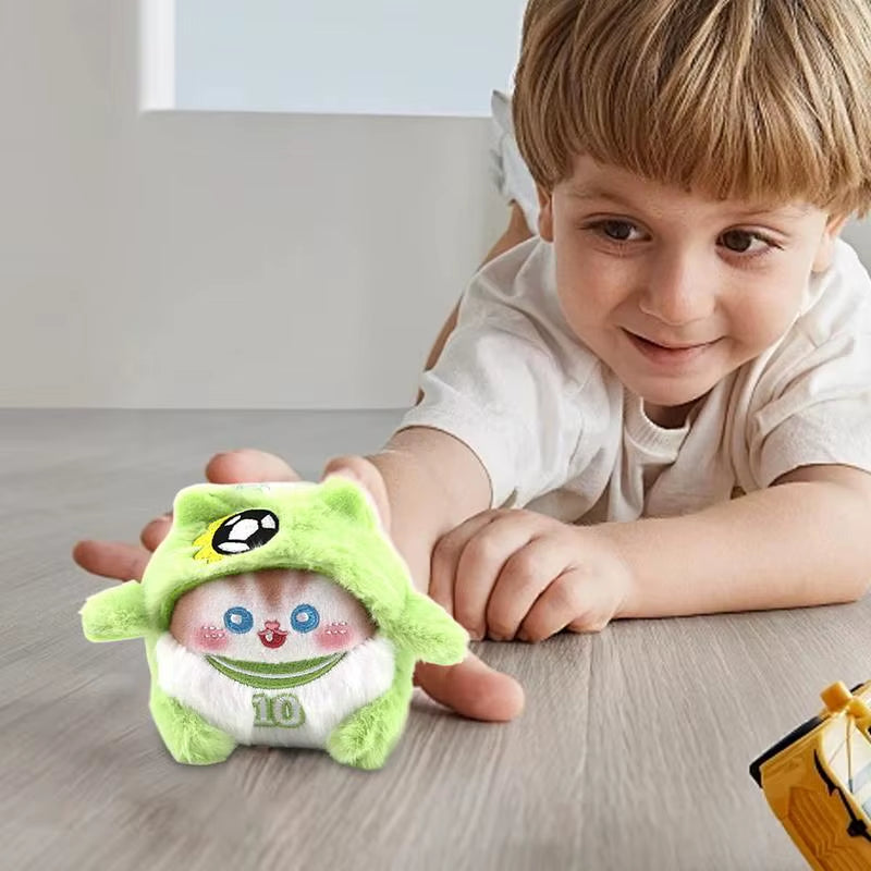 Cute Squeaks Cat Toys Kids Interactive Scented Pendant Realistic Soft Plush Toy Cat for Children Girls Boys Adults