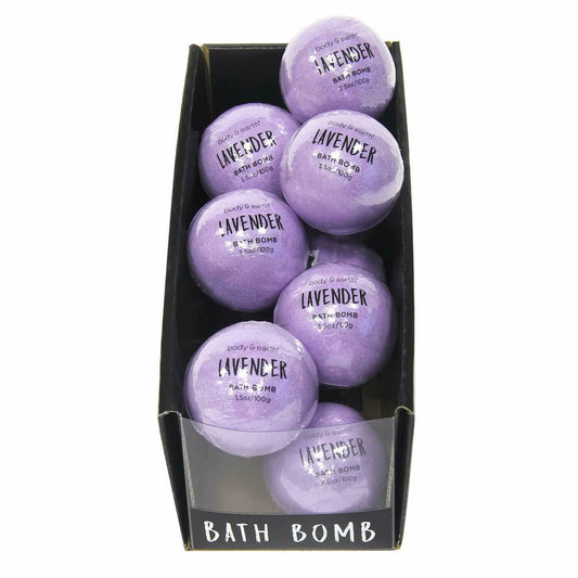 10Pcs Vegan Bath Bombs Gift Box, Lavender Scented Essential Oil Bath Fizzies 3.5Oz/100G Each