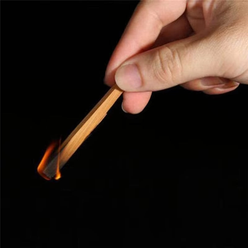 1Bag Natural Sandalwood Sticks Incense Natural Hand Split Wood Strips Purifying Healing Meditation Stress Relief Aromatherapy