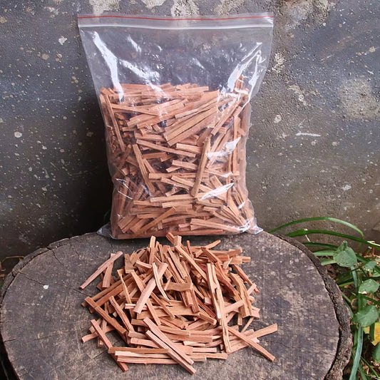 1Bag Natural Sandalwood Sticks Incense Natural Hand Split Wood Strips Purifying Healing Meditation Stress Relief Aromatherapy