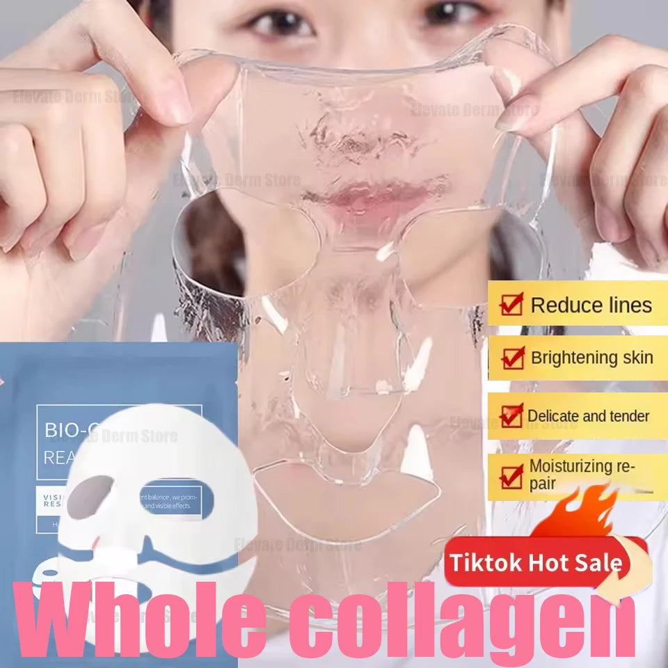 1/3/5/10PCS Bio Collagen Face Mask Anti Wrinkle Fade Face Fine Line Lift Firm Skin Anti-Aging Brighten SkinCare Korean Cosmetics