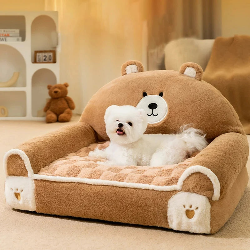 Cozy Pet Dog Bed Sofa Winter Warm Pet Bed for Small Dogs Cats Thicken Dog Sleeping Bed Plush Puppy Kennel Pet Supplies