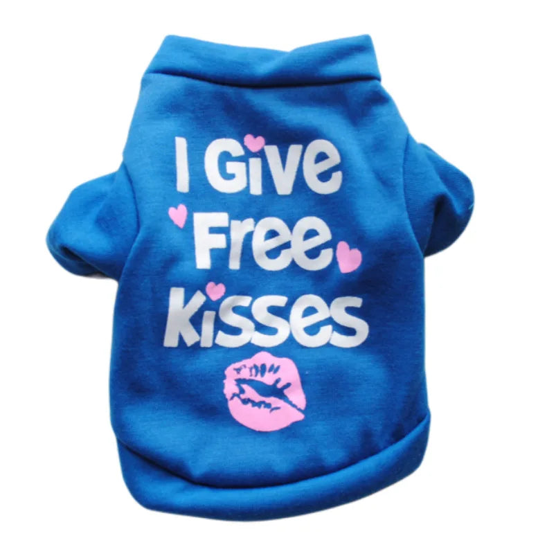 Fashion Print Puppy Dog T-shirt Vest Cozy Cotton Pet Summer Clothes for Small Dogs Cats Chihuahua Pullovers Pomeranian Clothing