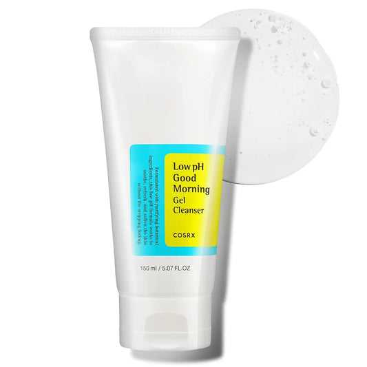 COSRX Low pH Good Morning Gel Face Cleanser, BHA Face Wash, Daily Mild Face Cleanser for Sensitive Skin Korean Face Wash