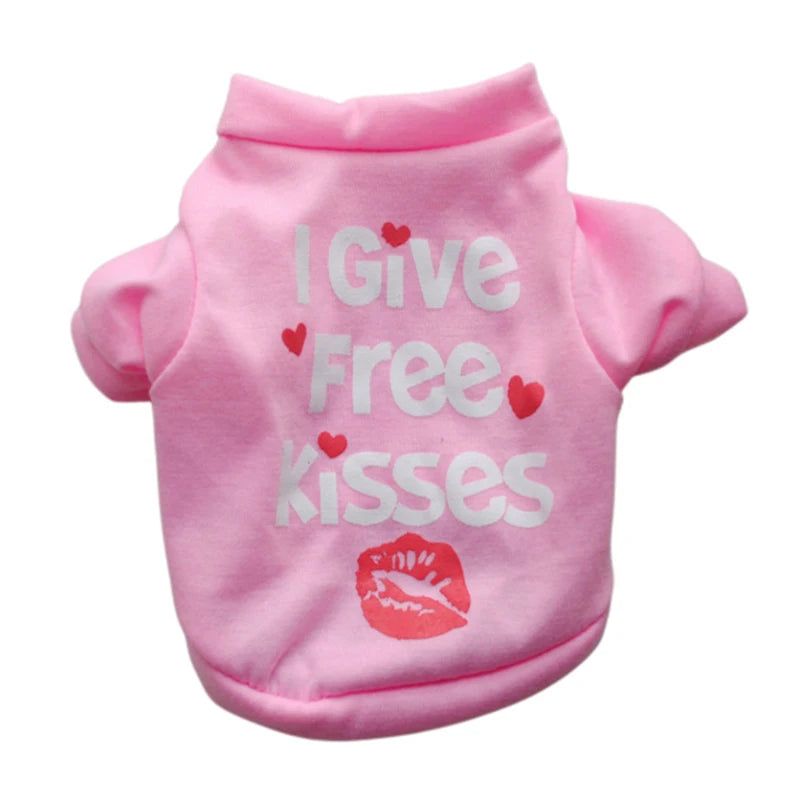 Fashion Print Puppy Dog T-shirt Vest Cozy Cotton Pet Summer Clothes for Small Dogs Cats Chihuahua Pullovers Pomeranian Clothing