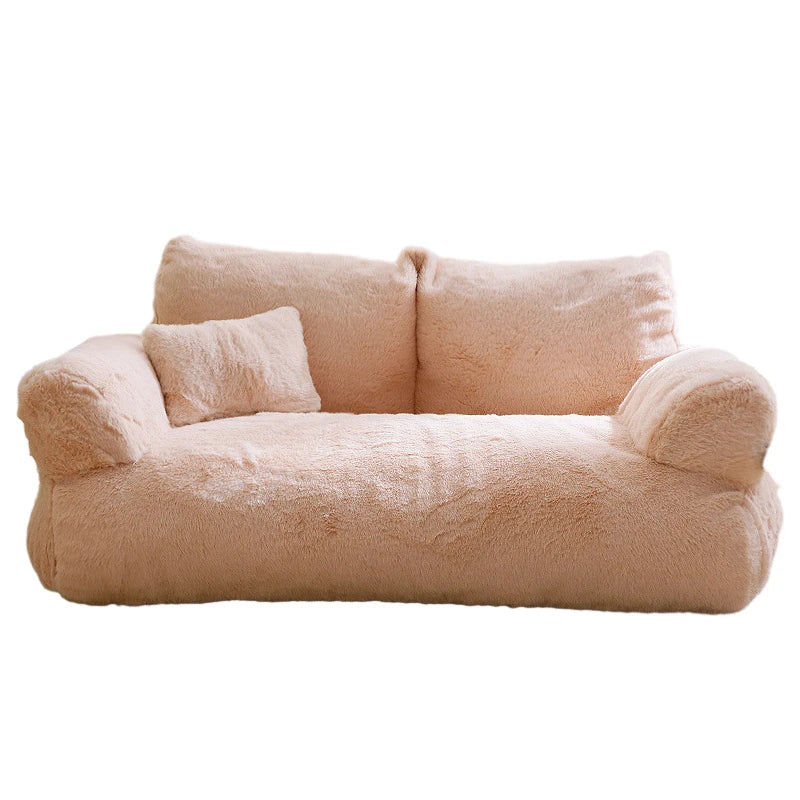 Luxury Cat Bed Super Soft Warm Pet Sofa for Small Dogs Cats Detachable Washable Non-slip Kitten Puppy Sleeping Bed Pet Supplies
