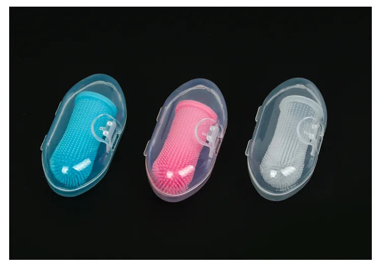 Dog Super Soft Pet Finger Toothbrush Teeth Cleaning Bad Breath Care Nontoxic Silicone Tooth Brush Tool Toothbrush Anti-Cavity