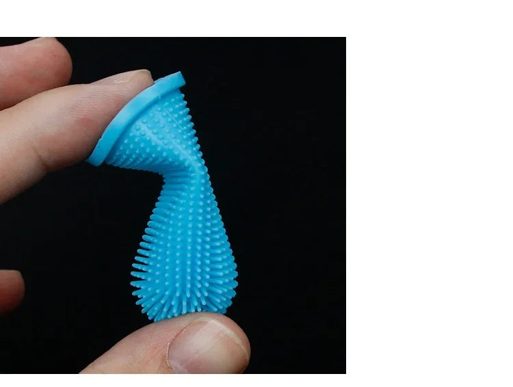 Dog Super Soft Pet Finger Toothbrush Teeth Cleaning Bad Breath Care Nontoxic Silicone Tooth Brush Tool Toothbrush Anti-Cavity