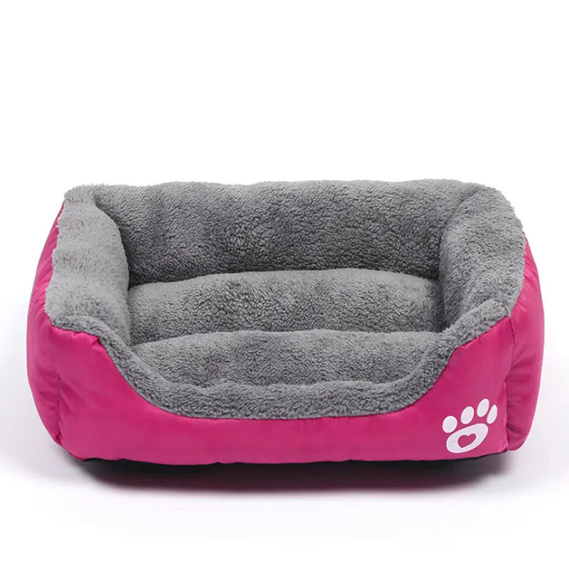 (S-3XL) Large Pet Cat Dog Bed 8Colors Warm Cozy Dog House Soft Fleece Nest Dog Baskets House Mat Autumn Winter Waterproof Kennel