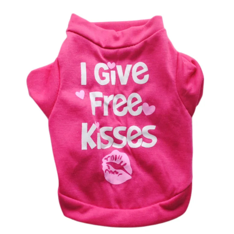 Fashion Print Puppy Dog T-shirt Vest Cozy Cotton Pet Summer Clothes for Small Dogs Cats Chihuahua Pullovers Pomeranian Clothing