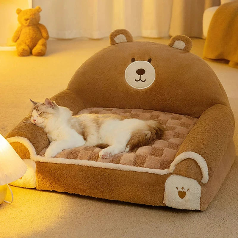 Cozy Pet Dog Bed Sofa Winter Warm Pet Bed for Small Dogs Cats Thicken Dog Sleeping Bed Plush Puppy Kennel Pet Supplies