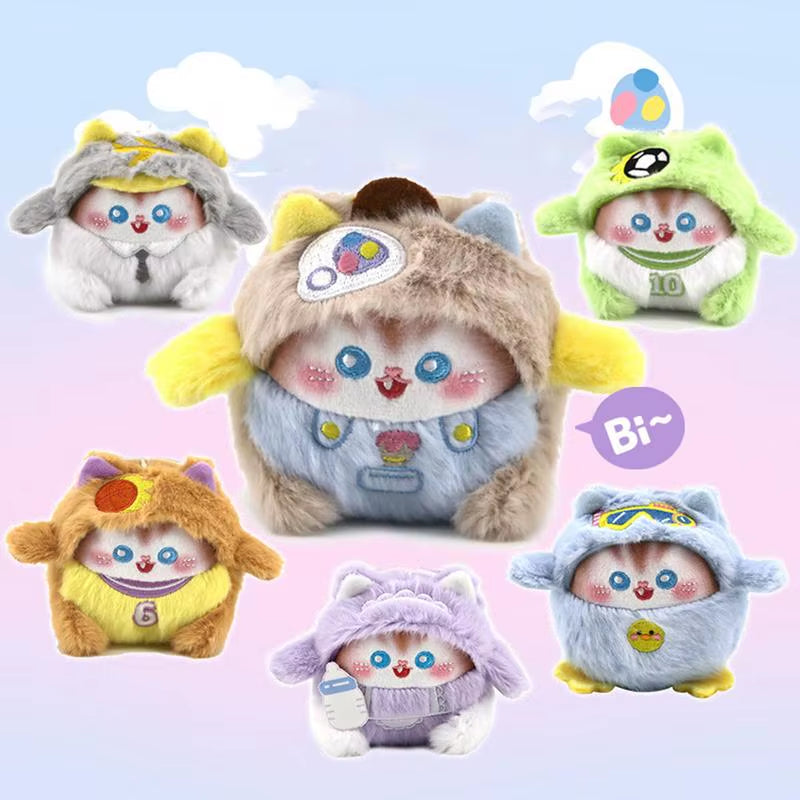 Cute Squeaks Cat Toys Kids Interactive Scented Pendant Realistic Soft Plush Toy Cat for Children Girls Boys Adults