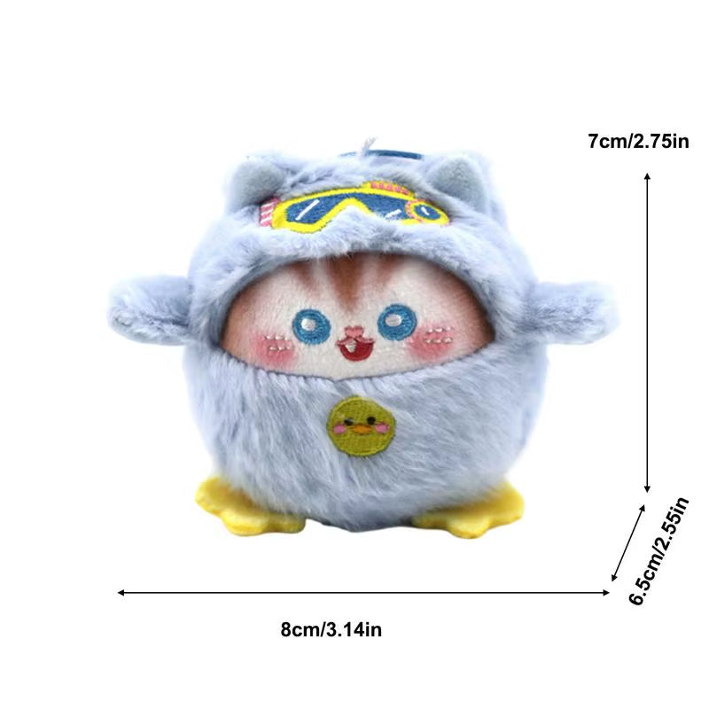 Cute Squeaks Cat Toys Kids Interactive Scented Pendant Realistic Soft Plush Toy Cat for Children Girls Boys Adults