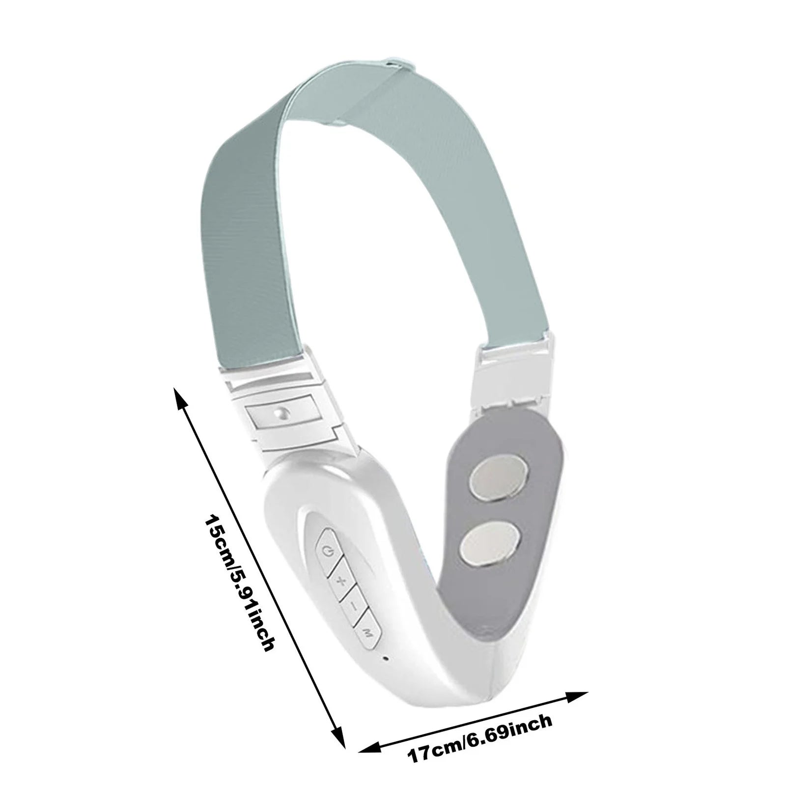 Double Chin Reducer Machine, Electric Face Lift Device W/ V-Face Shaping Massager for Face, White