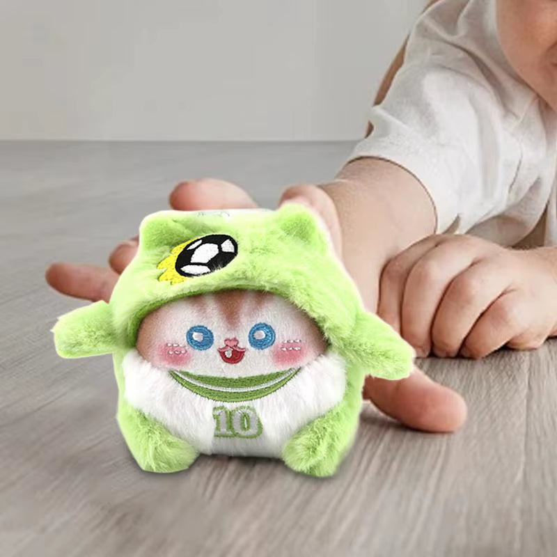 Cute Squeaks Cat Toys Kids Interactive Scented Pendant Realistic Soft Plush Toy Cat for Children Girls Boys Adults